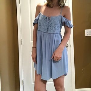 Blue babydoll dress